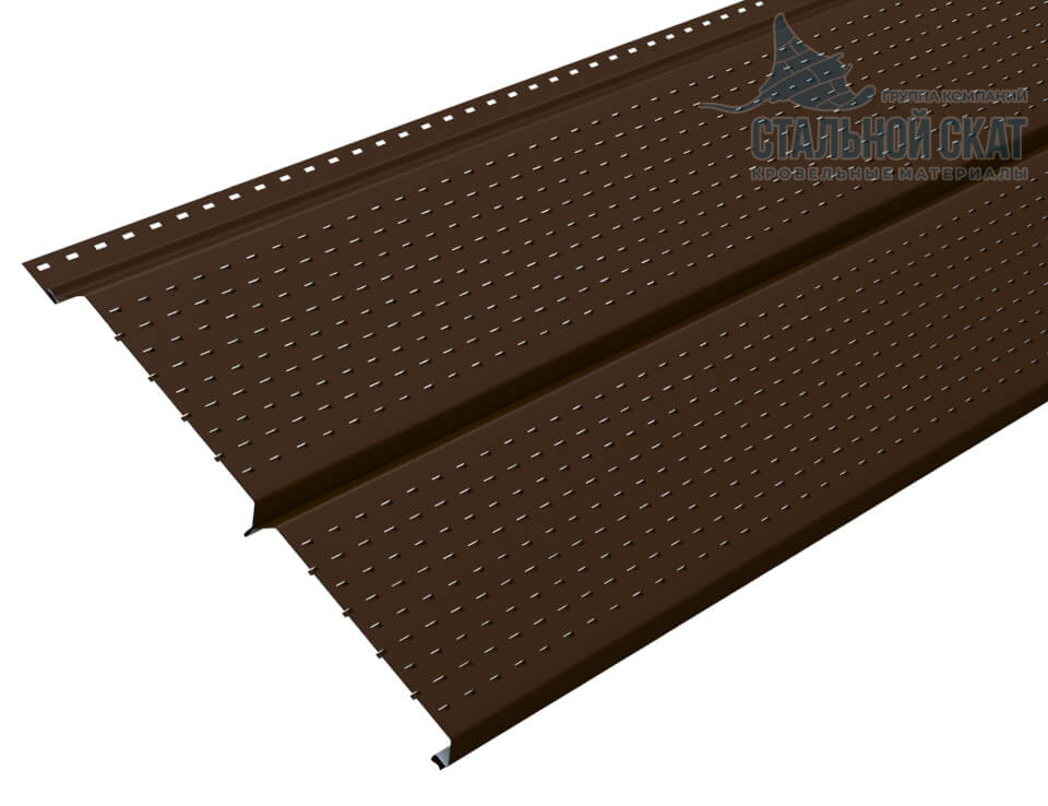 Софит перфор. Lбрус-XL-14х335 (VALORI-20-Brown-0.5) в Пущино