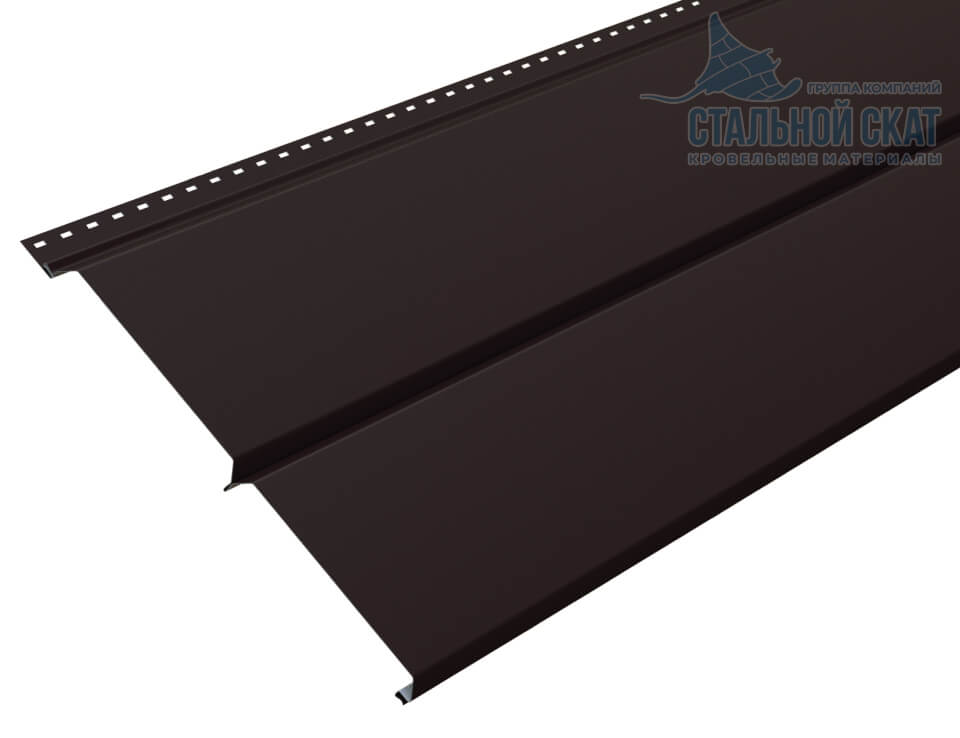 Сайдинг Lбрус-XL-14х335 (VALORI-20-DarkBrown-0.5) в Пущино