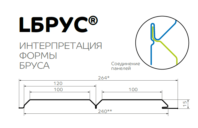 Сайдинг Lбрус-15х240 (ПЭ-01-3011-0.45) в Пущино