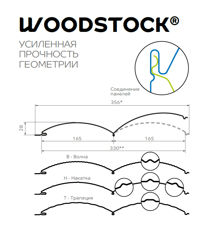 Сайдинг Woodstock-28х330 (ECOSTEEL_MA-12-Античный Дуб-0.45) в Пущино