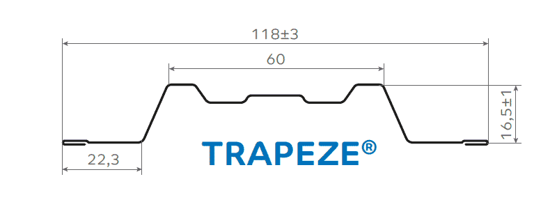 Штакетник металлический МП TRAPEZE-T 16,5х118 Двусторонний (VikingMP Д-01-7024 | 7024-0.45). в Пущино