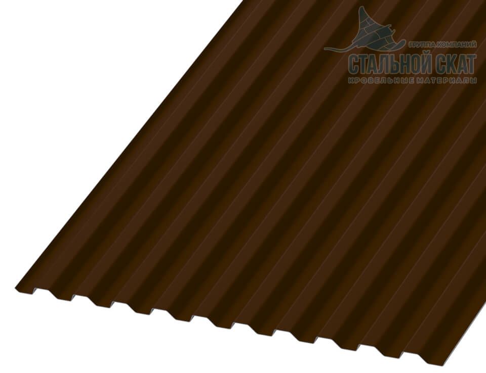 Профнастил С21 х 1000 - B NormanMP (ПЭ-01-8017-0.5)
