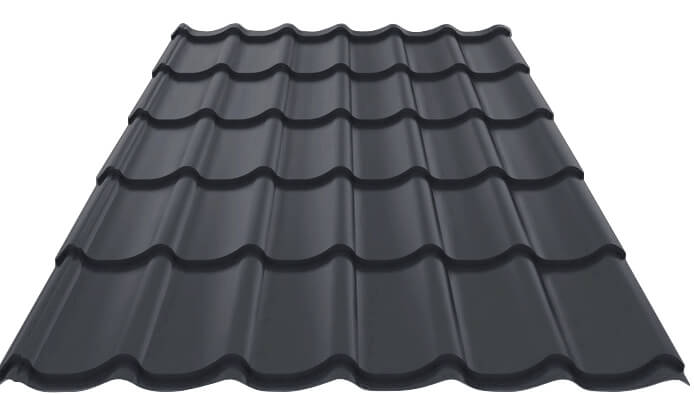 Металлочерепица МП Ламонтерра (VikingMP E-20-7024-0.5)