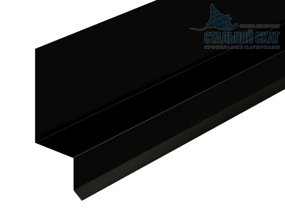 Планка отлива верхнего FASTCLICK 35х25х3000 (VikingMP E-20-9005-0.5)